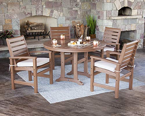 Polywood Nautical Dining Set Slate Grey