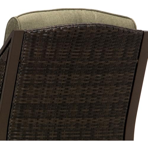 CAMBRIDGE Saratoga Hand-Woven Wicker Outdoor Reclining Chair Meadow Green