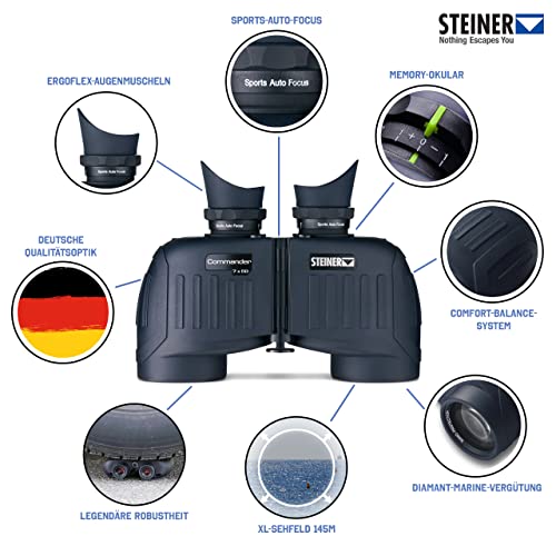 Steiner Commander Series 7x50 Marine Binoculars Black