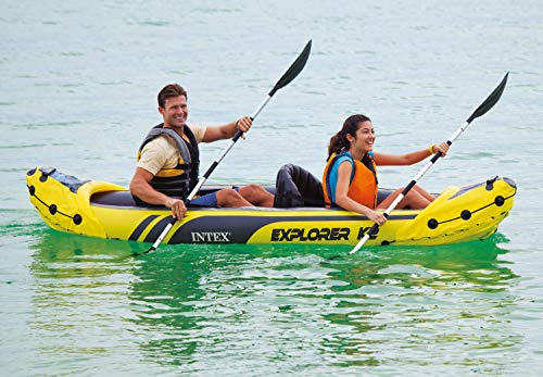 Intex Explorer K2 Inflatable Kayak Set Yellow