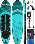 Skatinger Extra Wide Inflatable Paddle Board Light Green 11x34