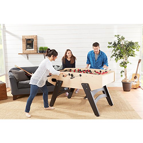 Playcraft Milan - European Style Foosball Table Light Maple