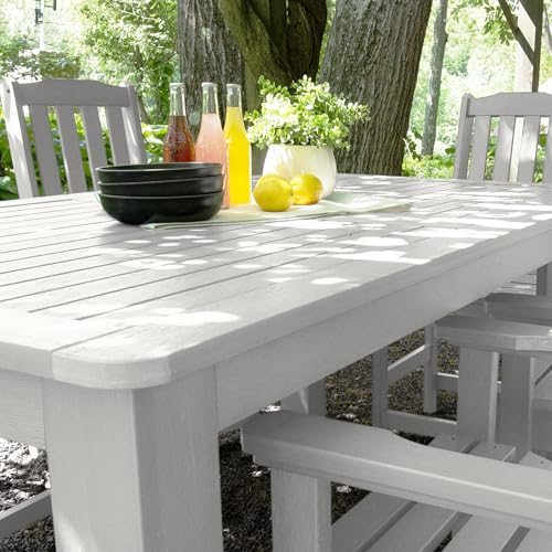 Highwood Lehigh 7pc Rectangular Counter Height Dining Set 72" x 42" White