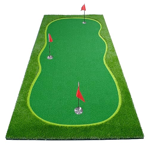 BOBURN Golf Putting Green Mat Professional Practice Mat Green