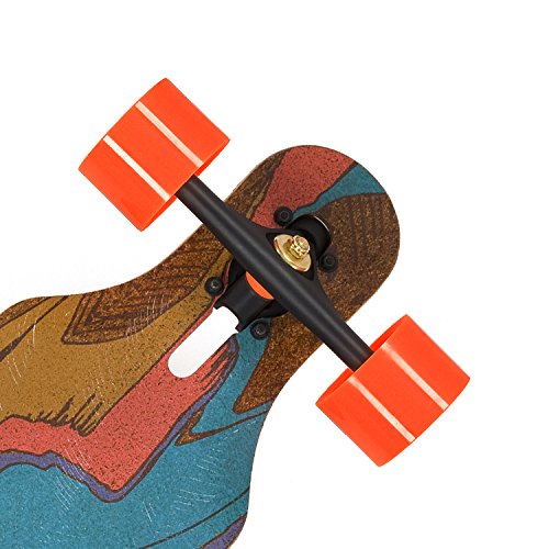 Loaded Boards Icarus Bamboo Longboard Skateboard Complete with Orangatang Kegel 80mm/80a Wheels