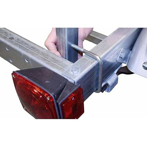 Malone EcoLight 2-Boat J-Rack Kayak Trailer Package Silver