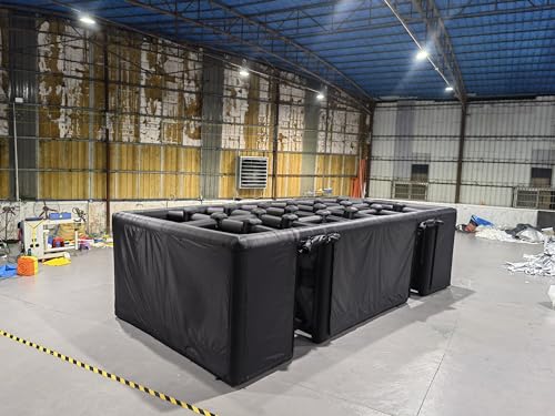 Alessia Cara Large Inflatable Haunted Maze Black (23.6x11.8x6.6ft with Blower)
