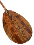 Tikimaster Ultimate AAA Grade Hawaiian Koa Paddle 60 in Steersman Yellow
