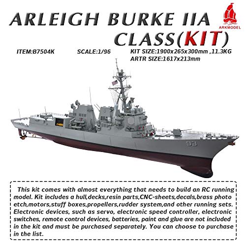 HOOBEN Arkmodel 1/96 Arleigh Burke Class Destroyer Model Kit Navy