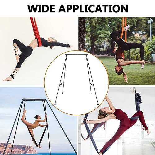 TECSPACE Adjustable Height Aerial Yoga Frame & Hammock Light Purple