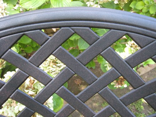 Dining Set 7-Piece Outdoor Cast Aluminum Patio Furniture Brown