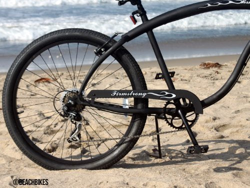 Firmstrong Bruiser Man Seven Speed Beach Cruiser Bicycle Matte Black