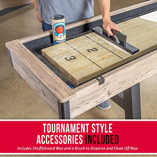 GoSports Premium Shuffleboard Table Brown