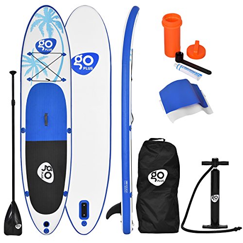 HOMGX 11’ Inflatable Stand Up Paddle Board Blue + White