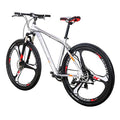 LZBIKE Aluminum Alloy Mountain Bike 21 Speed Shock Absorption Silver