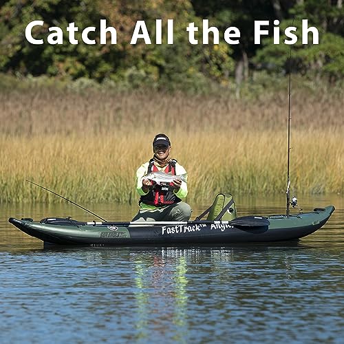 Sea Eagle 385FTA Fasttrack Angler Inflatable Green Fishing Kayak - Hunter Green