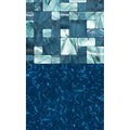 Blue Wave Emerald Coast Oval Overlap Pool Liner 18x33 Blue