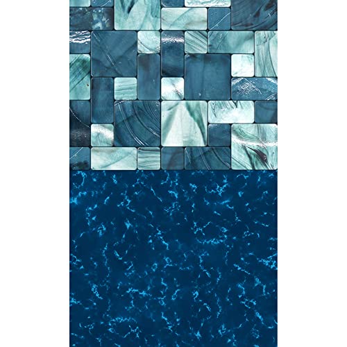 Blue Wave NL607-20 Standard Gauge Round Overlap Steel Wall Swimming Pool Liner Emerald Coast