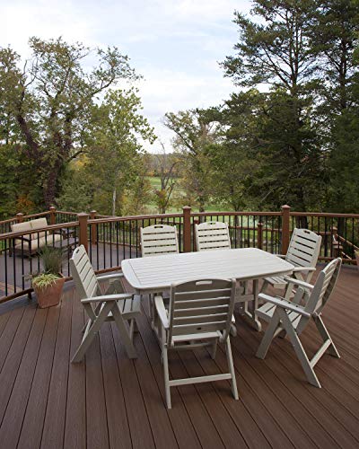 TREX Outdoor Furniture Yacht Club Highback 7-Piece Dining Set Tree House