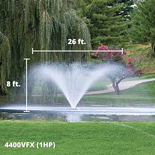 Kasco VFX Series 1 HP Aerating Pond Fountain with LED Lights
