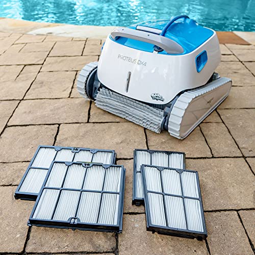 Dolphin Proteus DX4 Automatic Robotic Pool Vacuum Cleaner White
