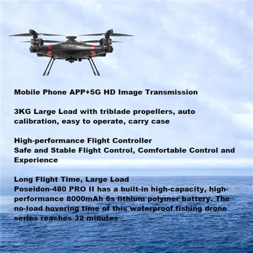 Camoro Ideafly Fishing Drone 3KG Payload 4K Camera Standard Set
