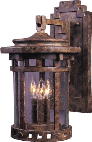 Maxim Santa Barbara VX Three Light Outdoor Wall Mount Vivex Sienna