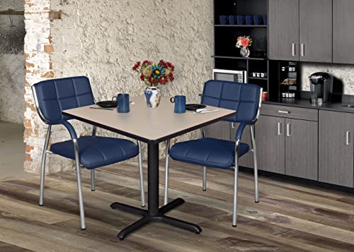 Regency Cain 42" Square Breakroom Table Beige