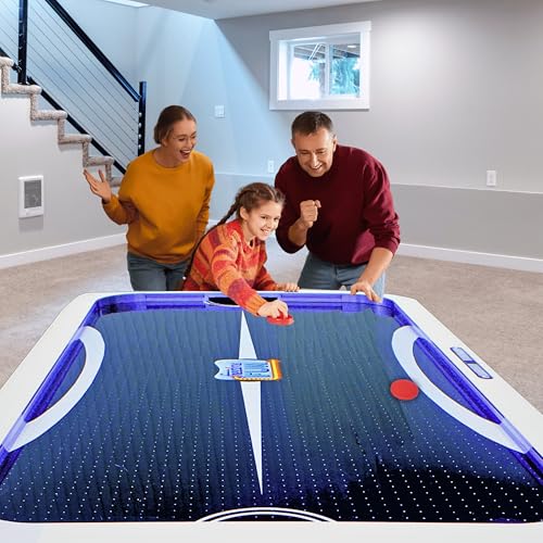 Freetime Fun Air Hockey Table 7ft LED Black