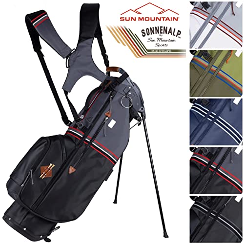 Sun Mountain 2023 Mid Stripe Golf Stand Bag White-Cadet-Brick