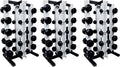 Ader Sporting Goods Rubber Dumbbell Set Black