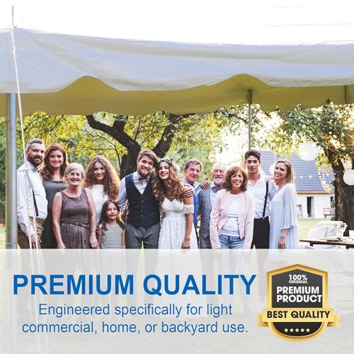 Party Tents Direct 20' x 30' Weekender Canopy Tent with Sidewalls Heavy Duty White