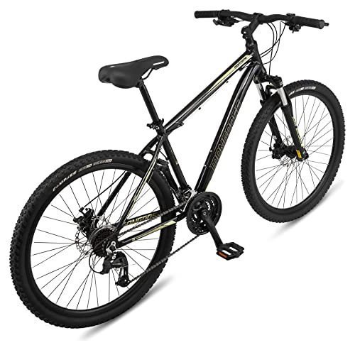 Mongoose Montana Sport Mountain Bike 21-Speed 27.5-Inch Wheels 15-Inch Frame Black