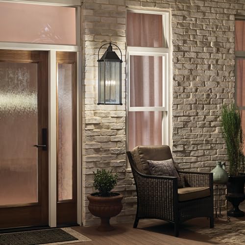 Kichler Four Light Outdoor Wall Mount Old Bronze