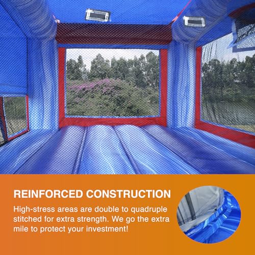 JumpOrange Commercial Inflatable Princess Tiara Bounce House 13'x13'