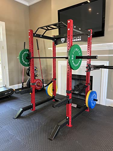 Signature Fitness SF-3 Power Cage Squat Rack Red