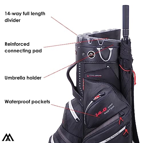Big Max Dri Lite Silencio 2 Waterproof Golf Cart Bag Black