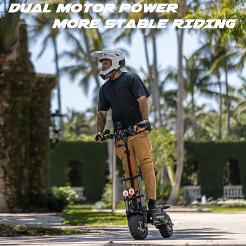 COFANSON Adults Electric Scooter 60V5600W Dual Motor 50MPH 50Miles Range Black