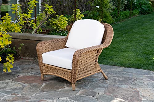 Tortuga Outdoor Sea Pines Wicker Chair and Ottoman Bundle Mojave