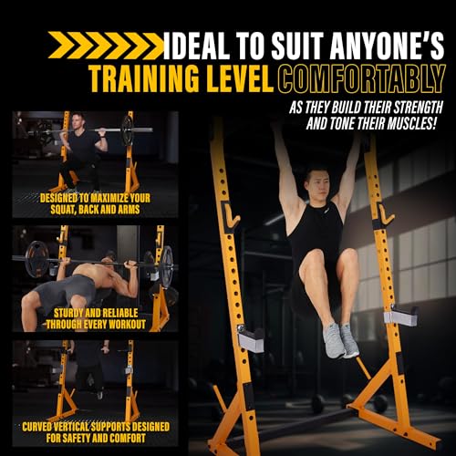 Powertec Fitness Workbench Half Rack Yellow