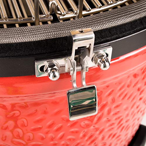 Kamado Joe Classic Joe III 18-Inch Charcoal Grill & Smoker Blaze Red