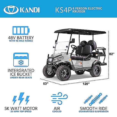 Kandi America 4 Passenger Electric Cruiser White