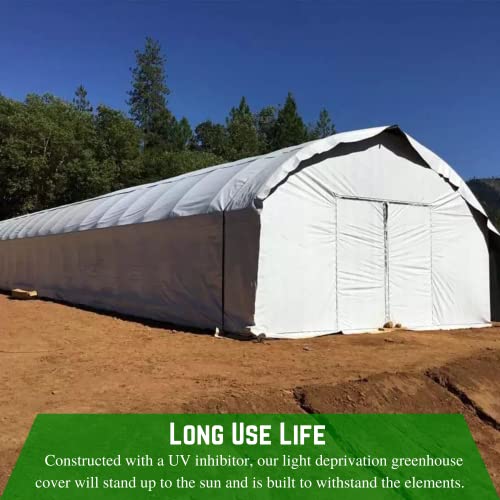 Farm Plastic Supply Panda Film Light Deprivation Greenhouse Cover 6 Mil 100% Blackout Black/White