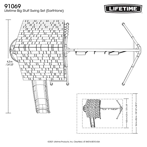 Lifetime Big Stuff Swing Set Earthtone