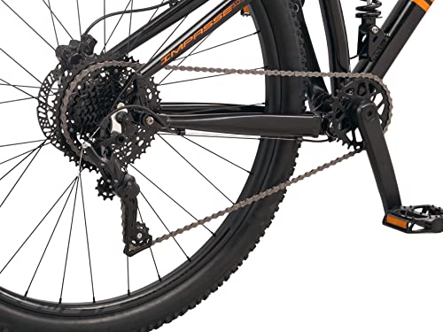 Mongoose Impasse 3.0 Dual Suspension Mountain Bike Black/Orange