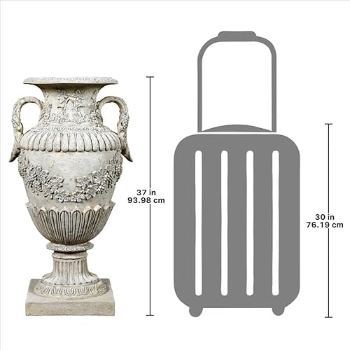 Design Toscano Wine Harvest Oviform Architectural Garden Urn Roman Stone