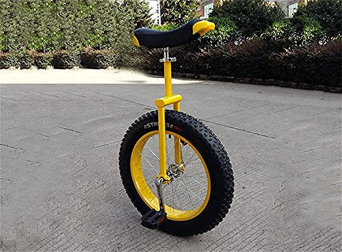 LJYT Unicycle 14-24 inch Perfect Beginner's with Adjustable seat Alloy Rim and Extra-Thick Tires Size 20inch