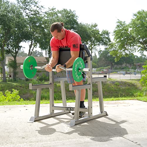 Valor Fitness Standing Preacher Curl Bench Station for Bicep Arm Curling - CB-5 Standing Preacher Curl Station