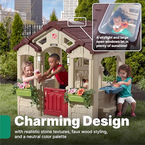 Step2 Charming Cottage Kids Playhouse Brown