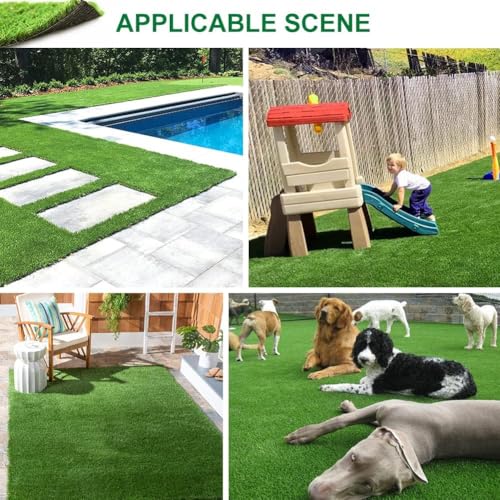 Petgrow Realistic Synthetic Grass Turf 0.8inch Green